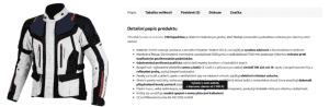 Ukázka interního prolinkování u popisku produktu (Shoptet klient: MOTOPLACE)