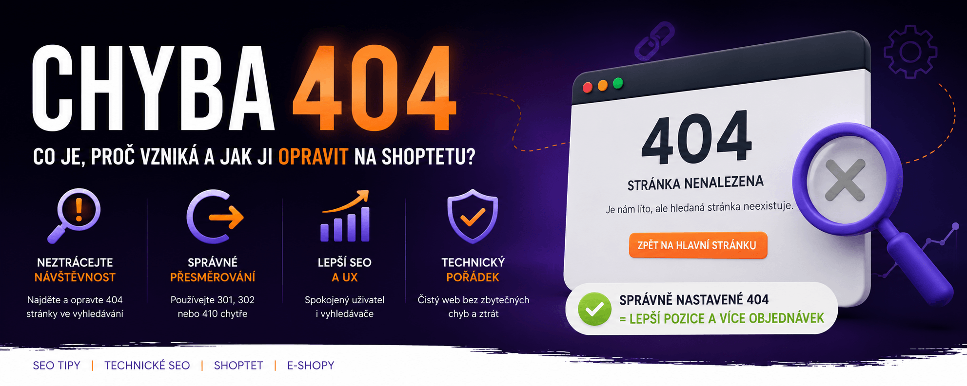 Návod na 404 web site not found