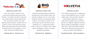 Recenze na SEO od skutečných klientů na Shoptetu