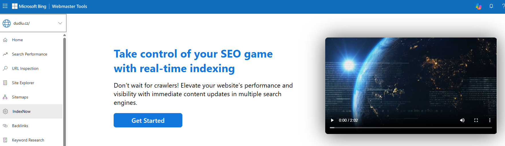 Propagace IndexNow od Bingu