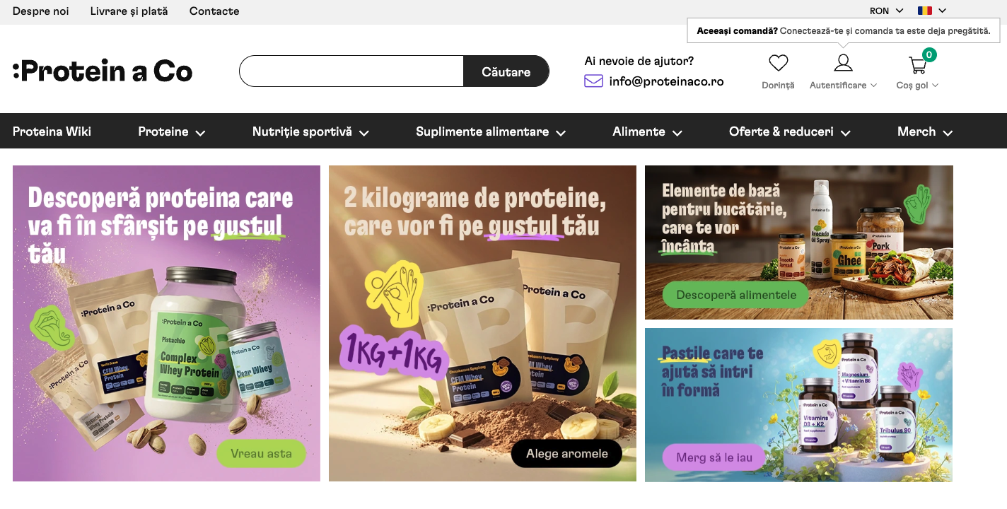 Ukázka klienta Protein a Co a expanze na rumunský trh