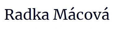 Radka Mácová – logo